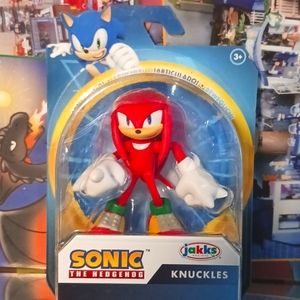 Sonic the Hedgehog-Knuckles Jakks Pacific, Onesize, Red.